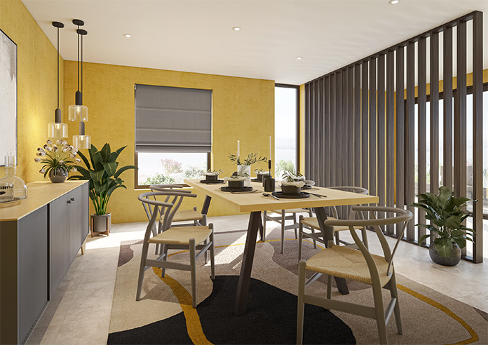 Akoya Faux Silk, Lustre Gunmetal Grey - Roman Blind - Image 6